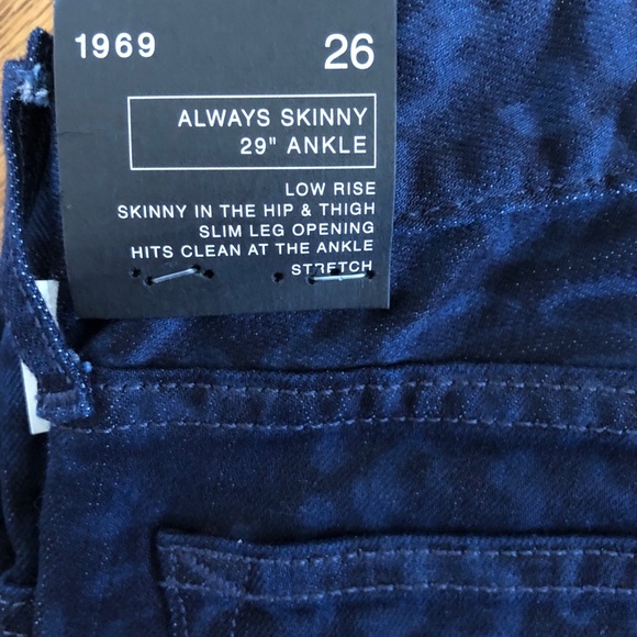 Gap Always Skinny 29 Inch Ankle Jean Cheetah Print - Picture 6 of 8